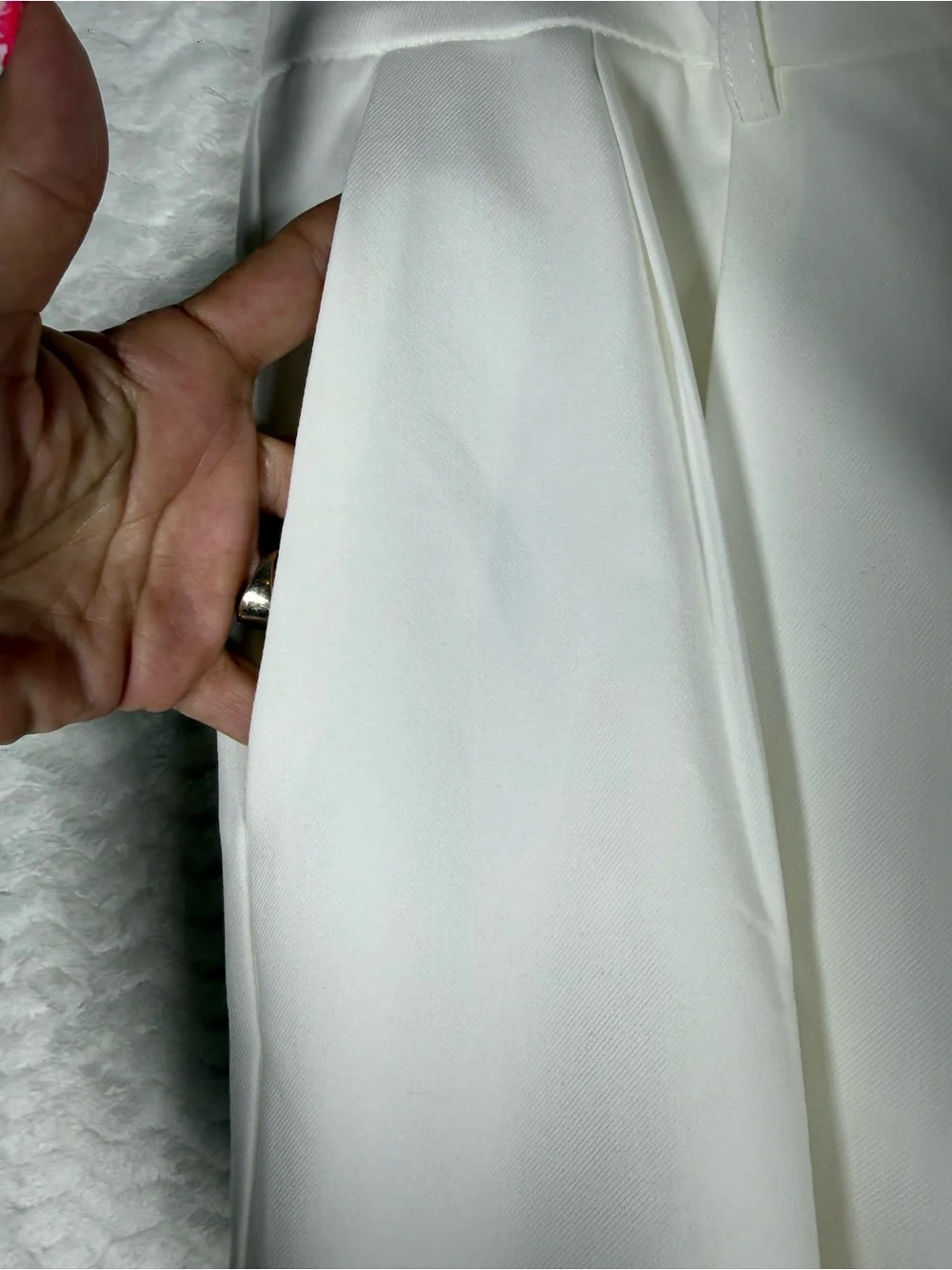 Commense White Wide-Leg Dress Pants. Absolutely gorgeous 🧡🔥 look amazing piece 😎